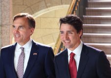 bill morneau and prime minister justin trudeau on the mortgage stress test