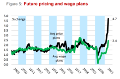 Future pricing and wage plans chart